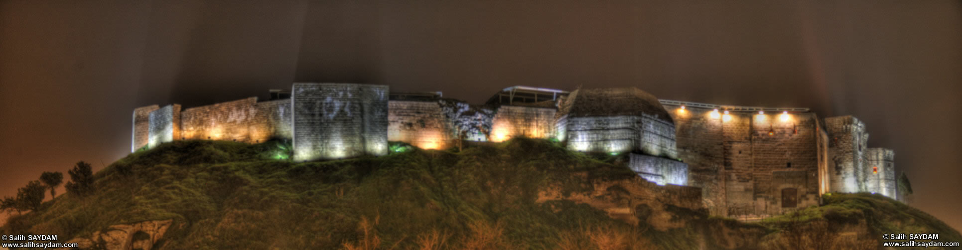 Panorama of Castle of Gaziantep 1 (At Night) (Gaziantep)