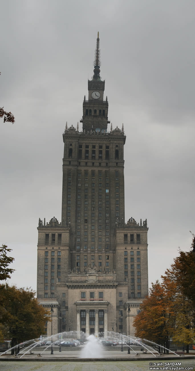 Palace of Culture and Science Vertical Panorama (Warsaw, Poland)
