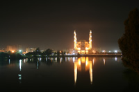 Central Sabanci Mosque (The Largest Mosque in Turkey and Middle East) Photo Gallery 4 (Night) (Adana)