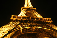 The Eiffel Tower (La tour Eiffel) Photo Gallery (At Night) (Paris, France)