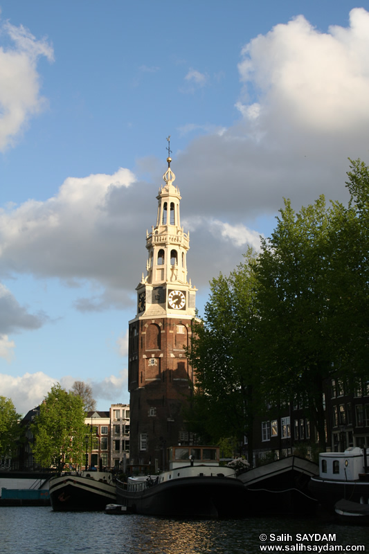 Montelbaanstoren Kulesi (Montelbaanstoren) Fotoraf Galerisi (Amsterdam, Hollanda)