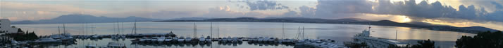 Panorama of Marina of Hotel Altin Yunus 1 (Izmir, Cesme)