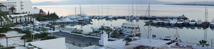 Panorama of Marina of Hotel Altin Yunus 2 (Izmir, Cesme)