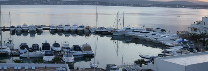 Panorama of Marina of Hotel Altin Yunus 3 (Izmir, Cesme)