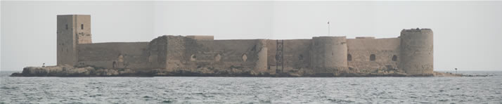 Panorama of Interior Castle (Korykos, Maiden's Castle) 1 (Mersin, Erdemli, Kizkalesi)