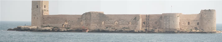 Panorama of Interior Castle (Korykos, Maiden's Castle) 2 (Mersin, Erdemli, Kizkalesi)