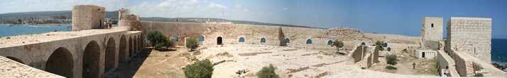 Panorama of Interior Castle (Korykos, Maiden's Castle) 3 (Mersin, Erdemli, Maiden's Castle)