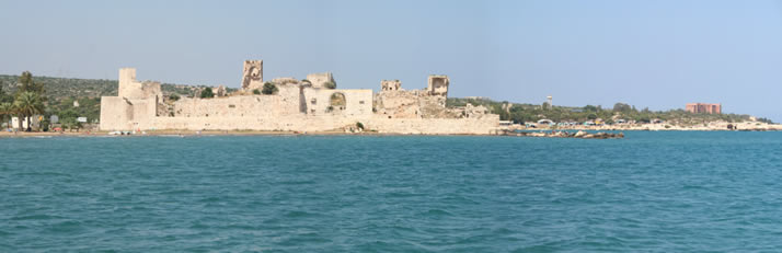 Panorama of Outer Castle (Korykos, Maiden's Castle) 2 (Mersin, Erdemli, Maiden's Castle)