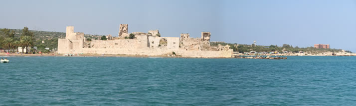 Panorama of Outer Castle (Korykos, Maiden's Castle) 4 (Mersin, Erdemli, Maiden's Castle)