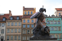Old Town Photo Gallery 9 (Warsaw Mermaid's Statue) (Warsaw, Poland)