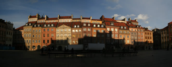 Panorama of Old Town Market Place 2 (Old Town, Warsaw, Poland)
