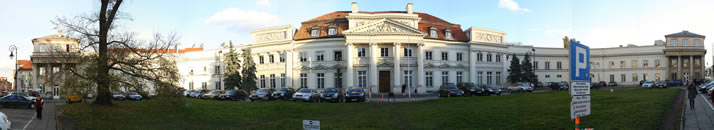 Panorama of Primate's Palace (Palac Prymasowski) (Warsaw, Poland)