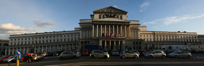 Panorama of Grand Theatre - National Opera (Teatr Wielki-Opera Narodowa) 2 (Warsaw, Poland)